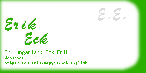 erik eck business card